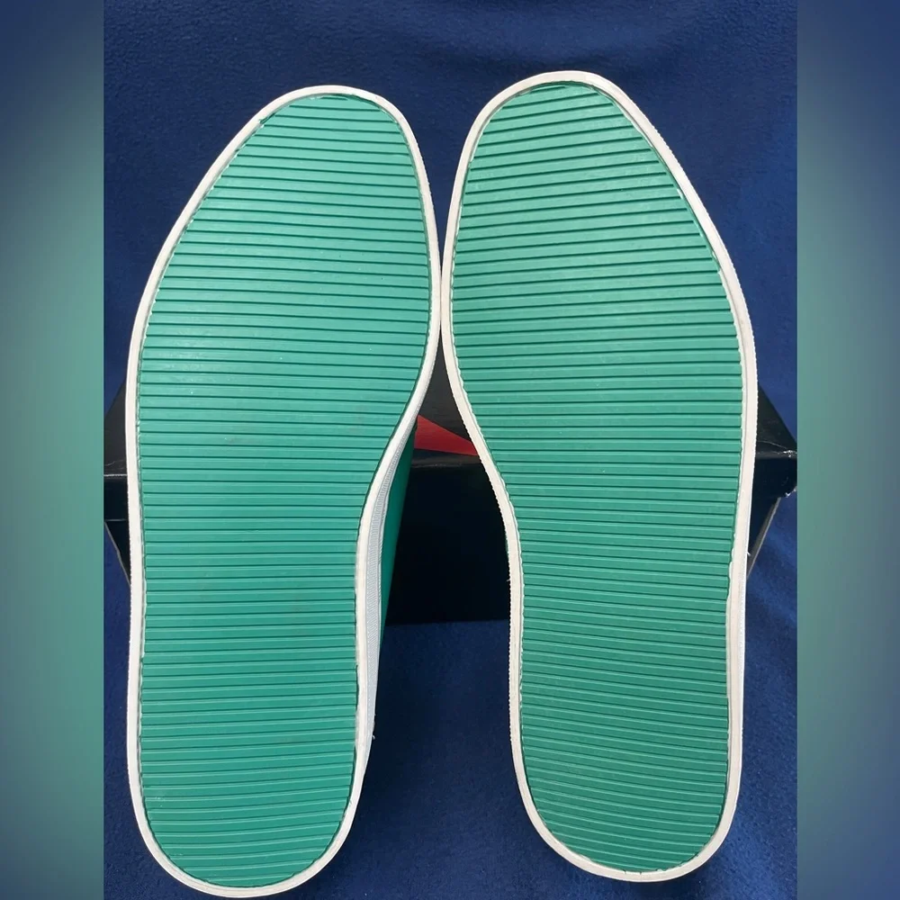 Vintage Par Four Mens Leather Boat Shoes 9.5 RARE HardTo Find Kelly Green Womens